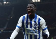 Yankuba Minteh inspires Brighton to keep Old Trafford record