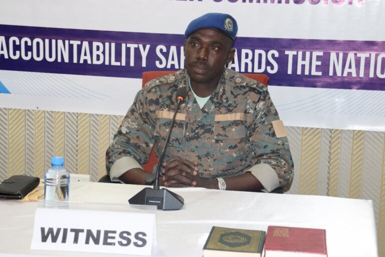 Sergeant Adama Jange Grilled: Inconsistencies in Testimony Spark Fierce Rebuke from Ex-President Assets Inquiry Committee