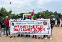 Gambians Rally in Banjul: CoPG Demands Revival of 2020 Draft Constitution Amid Rejection of 2024 Version