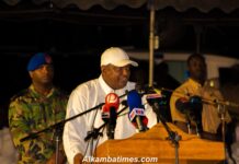 Barrow unleashes Fiery Political Jabs at the UDP As He Showcases $36.5 million health Projects in WCR