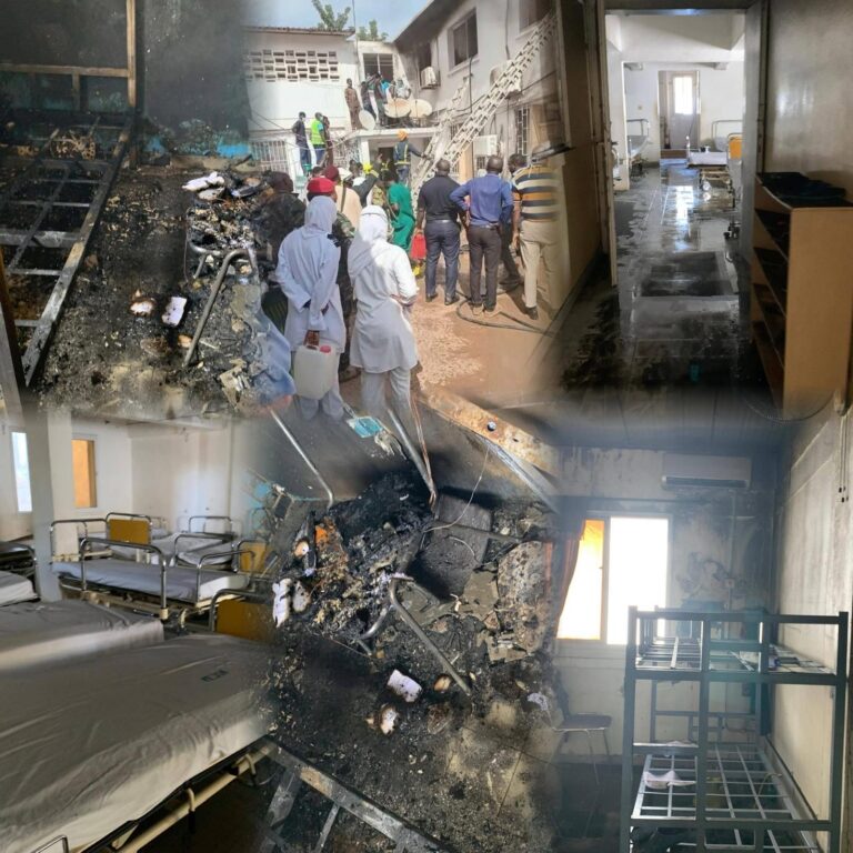 No Injuries Reported as Fire Breaks Out at Gambia’s Premier Teaching Hospital Pediatric Unit