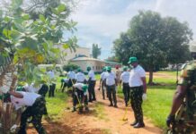 ECOMIG Troops, Drug Agency Clean Kanifing General Hospital in Community Drive